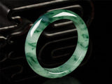 Natural Burmese Jade Light Flower 54-64mm Bracelet Princess Jewelry
