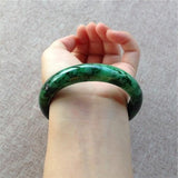 Zheru Jewelry Natural Burmese Jadeite 54-62mm Bracelet Princess Jewelry Gift