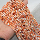 Natural Mexican Fire Opal Faceted Chips Beads 5~7mm