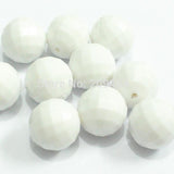 20mm Chunky Acrylic Round Faceted Beads 100pcs/bag
