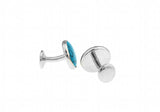 Round Natual Stone Copper Cufflinks Wholesale&retail