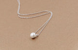 Sterling Silver Cat Pearl Necklaces & Pendants for Women
