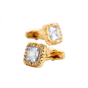 Men's Zircon Square Cufflinks for Wedding