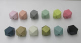 Mixed Geometric Wood Beads, 12MM/20MM/14MM/16MM, 12 Colors