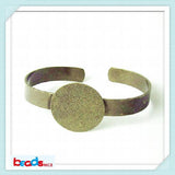 Flat Unique Brass Bracelet Base - ID4737