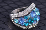 Colorful Ring Crystals From Austrian Ring for Women and Men
