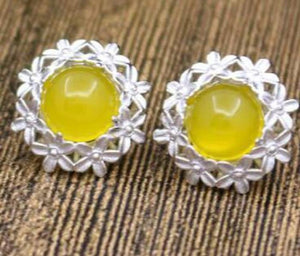 925 Sterling Silver Stud Earrings Blank For 8MM Women