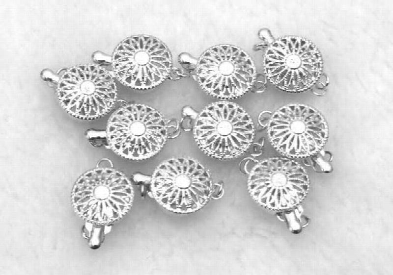 10X 12mm Sun Flower Shape Clasp-gp27