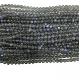 Natural Dark Labradorite Round Beads for Jewelry Making DIY Bracelet