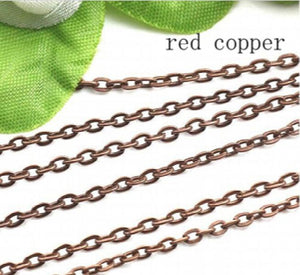 10 Yards Brass Necklace Chains for DIY Jewelry Making F712