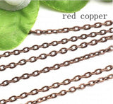10 Yards Brass Necklace Chains for DIY Jewelry Making F712