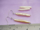 Toothpick Freshwater Pearl Earrings S925 Sterling Silver Dangle Earring