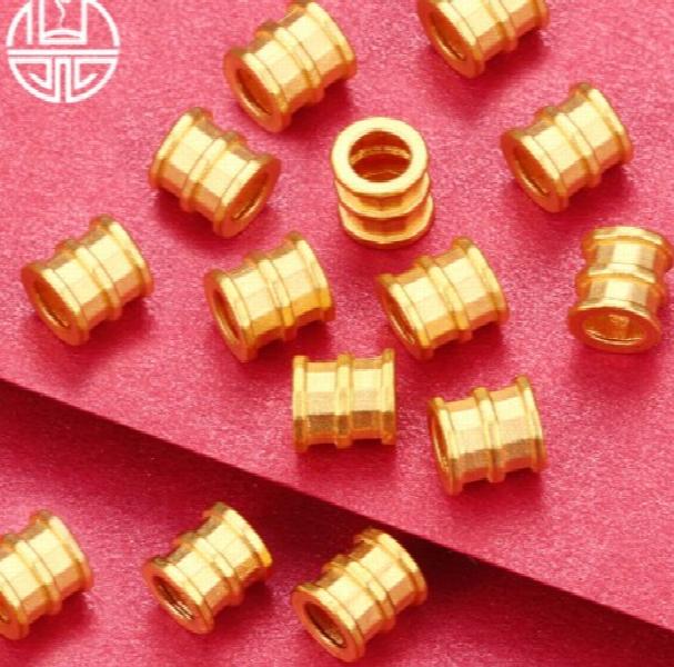 24k Pure Gold Pendant 3D Yellow Space Charms DIY Bracelet 0.1g