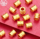 24k Pure Gold Pendant 3D Yellow Space Charms DIY Bracelet 0.1g