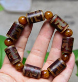 22x14mm Tibet Agate Chakra Stone Bracelet Bead