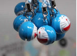 10PCS Doraemon Cats 3D Pendant Phone Charm Strap JINGLE BELLS Dangle Figures