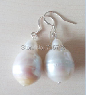 Baroque Cultured Pearl Earrings 12*15mm