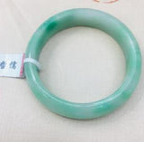 Zheru Natural Light Green Jadeite Bracelet Female Gift A Class A Certificate