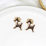 50pcs Christmas Deer Charms for DIY Jewelry Making