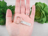 Tiny Name Handmade Stainless Keychain-Personalized Nameplate Keychain