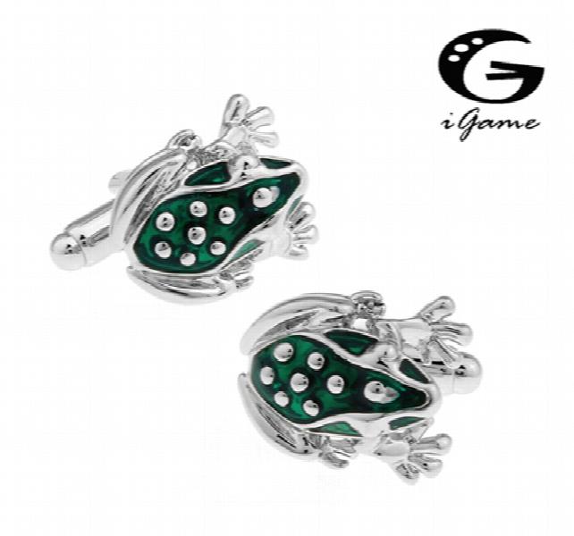 Men's Unique Frog Style Cuff Links