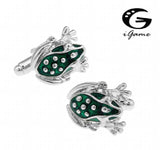 Men's Unique Frog Style Cuff Links