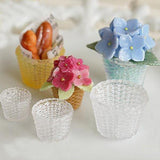 Silicone 3D Flower Basket Fleshy Green Plant Mold Jewelry DIY Tools