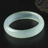 Zheru Jewelry Natural Burmese Emerald Ice Light Green Bracelet 54-64mm
