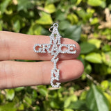 5pcs Zirconia Pave Cross Pendant for Bracelet Necklace