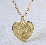 925 Silver Heart Pendant Necklace for Girlfriend