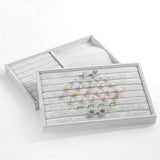 Velvet Stackable Jewelry Tray Ring Necklace Display Holder Organizer Stand