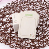 100pcs Colorful Paper Jewelry Display Cards for Hair Accessories Packaging