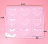Heart-Shaped UV Resin Mold Silicone Pendant Mold