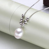 Freshwater Pearl Drop Pendant 925 Sterling Silver Choker Necklace