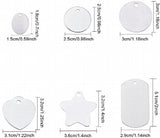 30 Pack Mixed Aluminum Stamping Blanks with Storage Box, 1mm Thickness