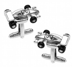 iGame Men Gift Racing Cufflinks Silver Copper Material Novelty Racing Car
