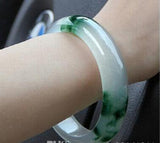 Natural Ice Flower Jadeite Bracelet Pit Female