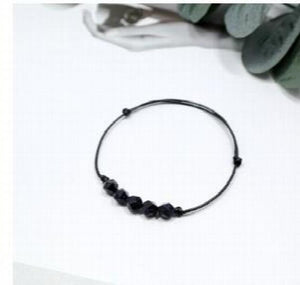 Starry Sky Sandstone Bracelet - Hand-Woven Crystal Thin Hand Rope Anklet