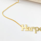 Plated Name Necklace, Dainty & Personalized