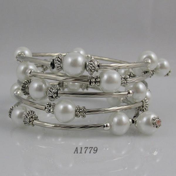 Baroque Pearl Bracelet 5rows Freshwater Pearl Crystal Beads Bracelet