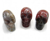 8pcs Natural Stone Skull Pendant for DIY Jewelry Making Necklace