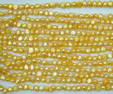 AAA 6-7MM Yellow Baroque Freshwater Pearl Jewellery