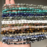 6x9mm Tiger Eye Turquoises Agates Faceted Loose Spacer Beads 15''