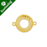 20pcs 10mm Round Bezel Cup Double Hanging Claw Setting Bezel Link