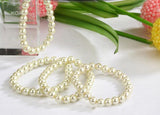 20Pcs Beige Simulated Pearl Bracelets Jewelry Lots LR382