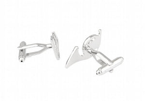 iGame Sousaphone Cuff Links Brass Silver