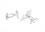 iGame Sousaphone Cuff Links Brass Silver