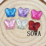 100PCS 15mm Round Resin Rhinestones Flatback Beads