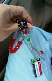 IRAQ Necklace Prayer Beads Rosary Iraqi Flag Sticker Coin Misbaha Masbaha Car