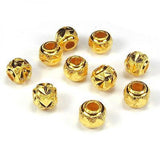Pure 999 24k Yellow Carved Bead Pendant - Small Size